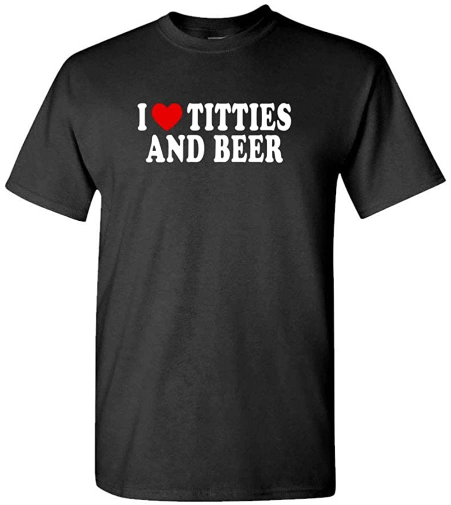 I Heart Titties And Beer - Love T-Shirt