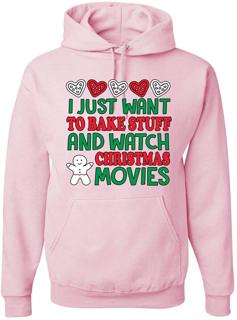 I Just Want To Bake Stuff And Watch Christmas Movies Ugly Christmas  T-Shirt