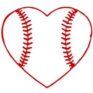 I love baseball - baseball heart