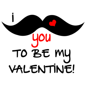 I Mustache You To Be My Valentine! Funny Valentine's Day