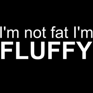 I'm not fat I'm fluffy - fat