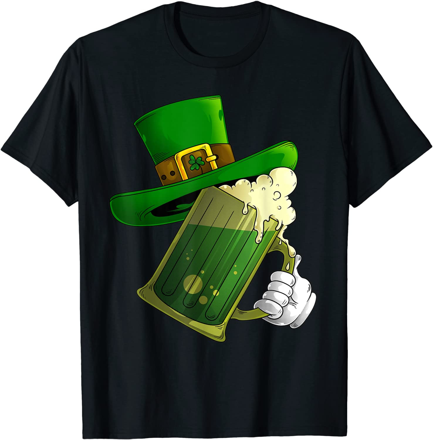 Irish Green Beer With Hat St. Patrick's Day T-Shirt