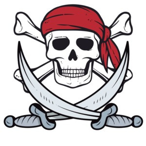 Jolly Roger Pirate Flag - Skull & Crossbones Buccaneer Costume