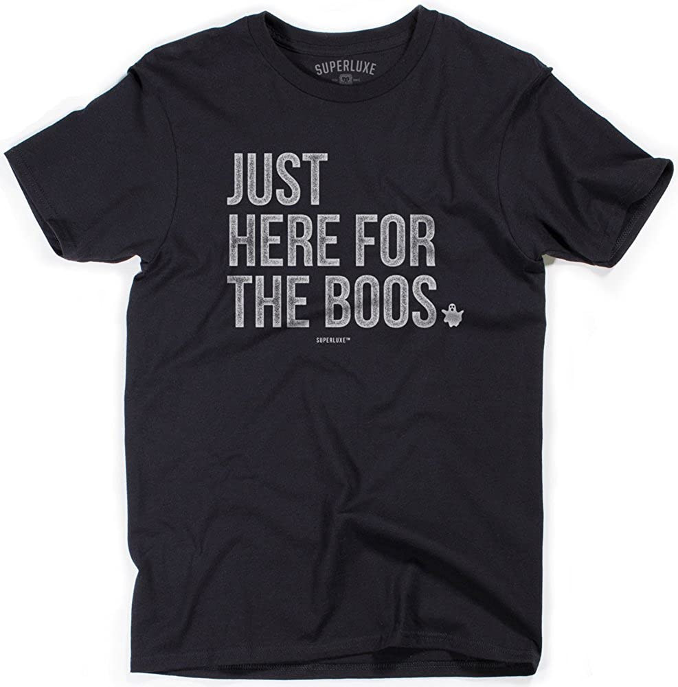 Just Here For The Boos Mens Halloween Costume Ghost T-Shirt