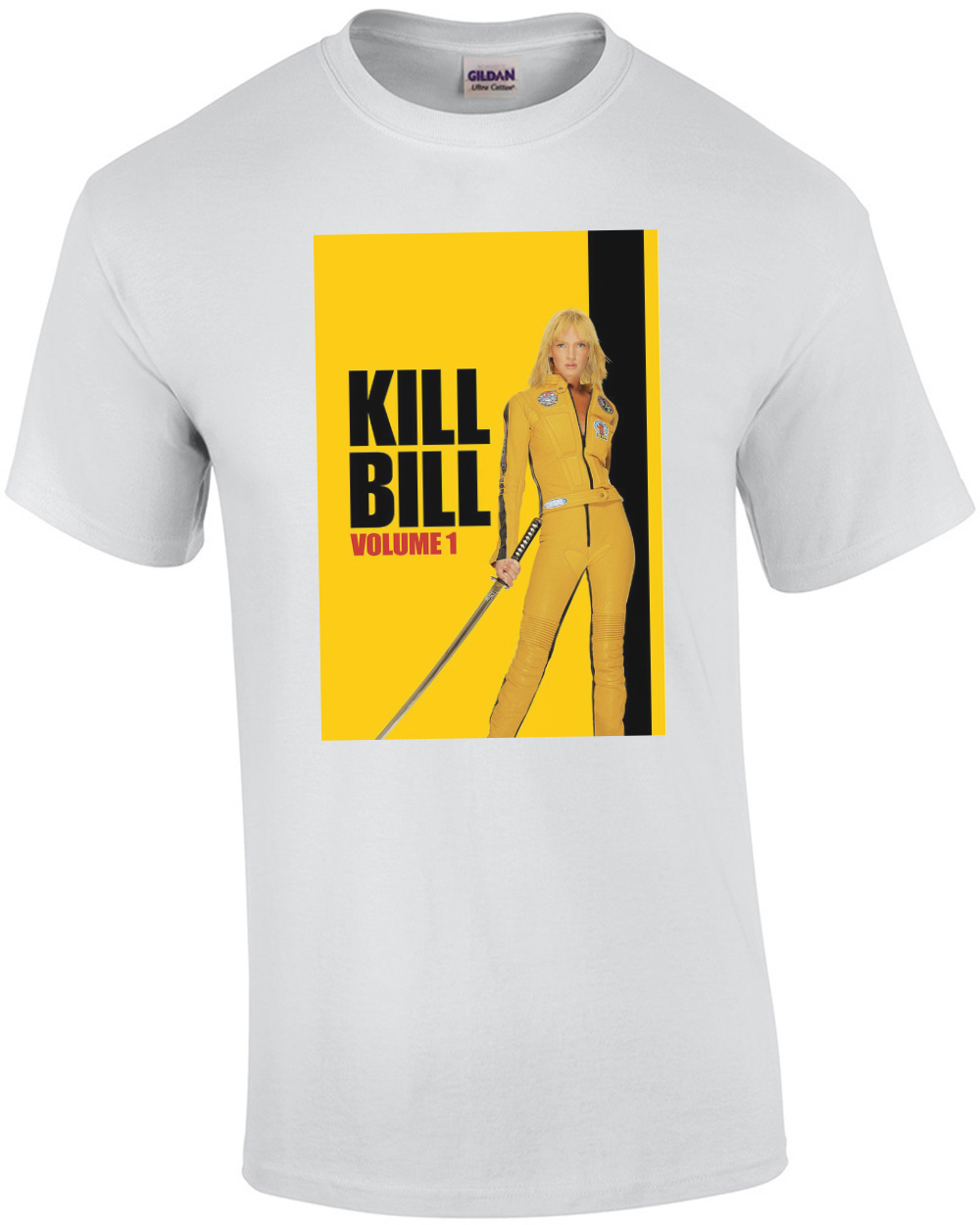 Classic Kill Bill Movie Yellow Suit Poster T-Shirt