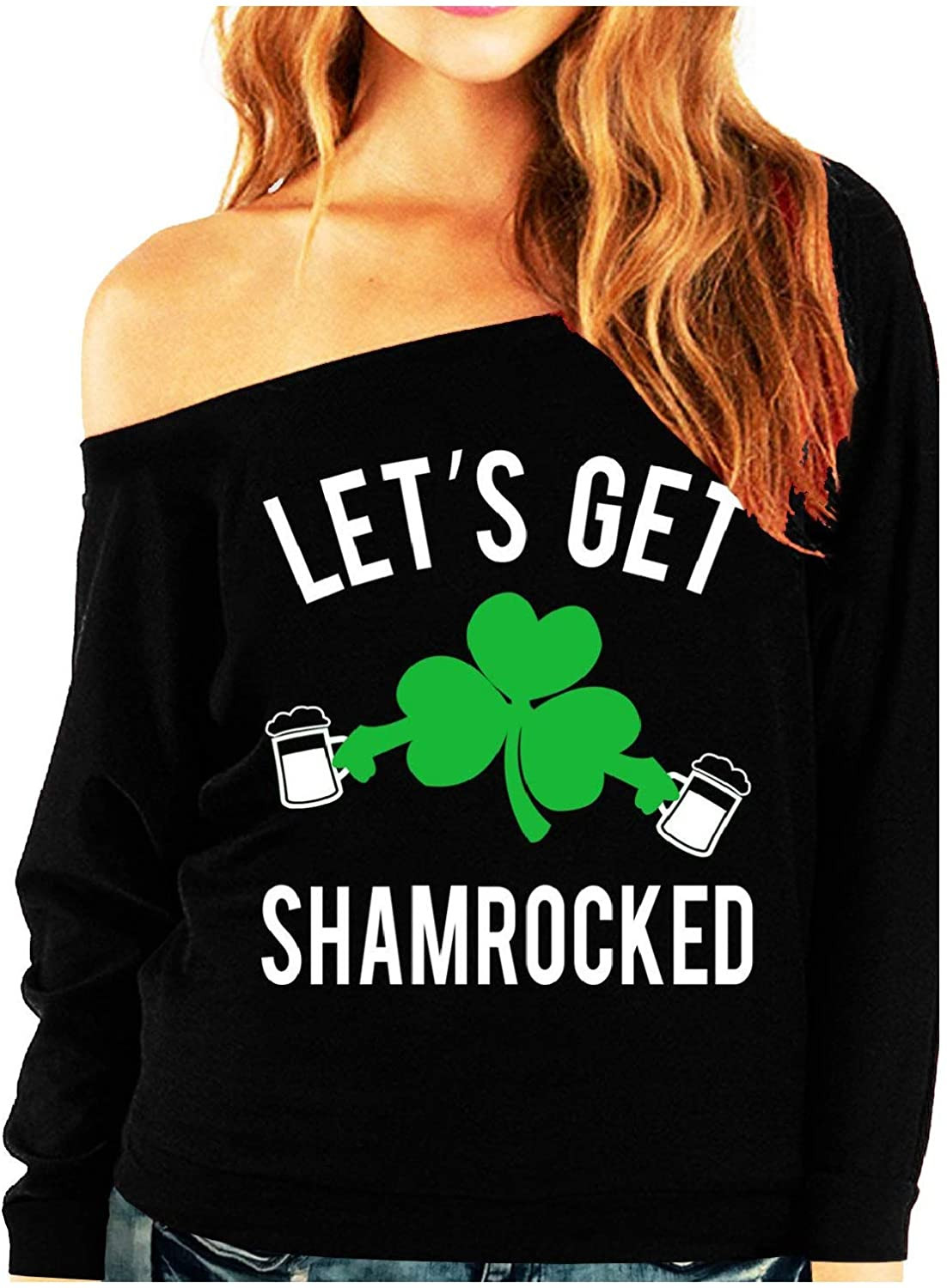 Let's Get Shamrocked St. Patrick's Day Slouchy Light Weight T-Shirt