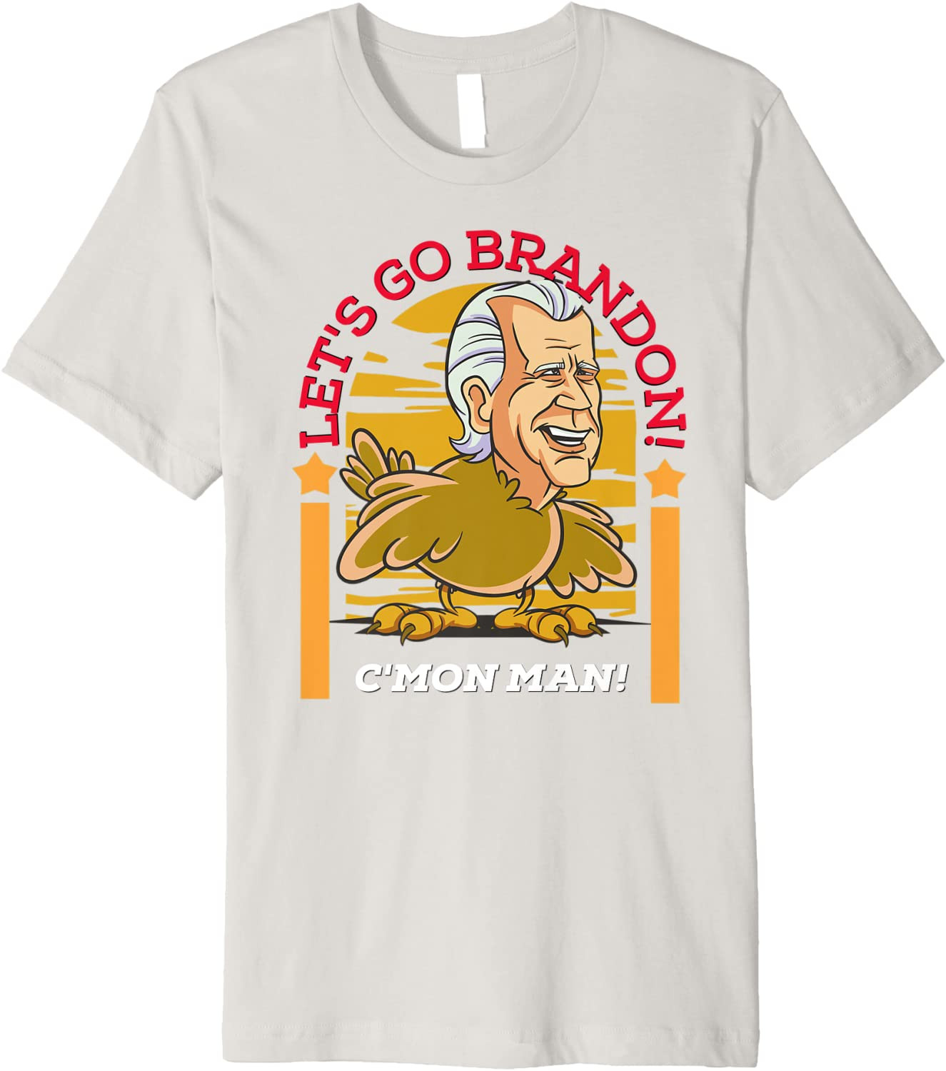 Let's Go Brandon Thanksgiving Turkey Patriotic Anti Biden T-Shirt