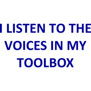 I LISTEN TO THE VOICES IN MY TOOLBOX - funny mechanic