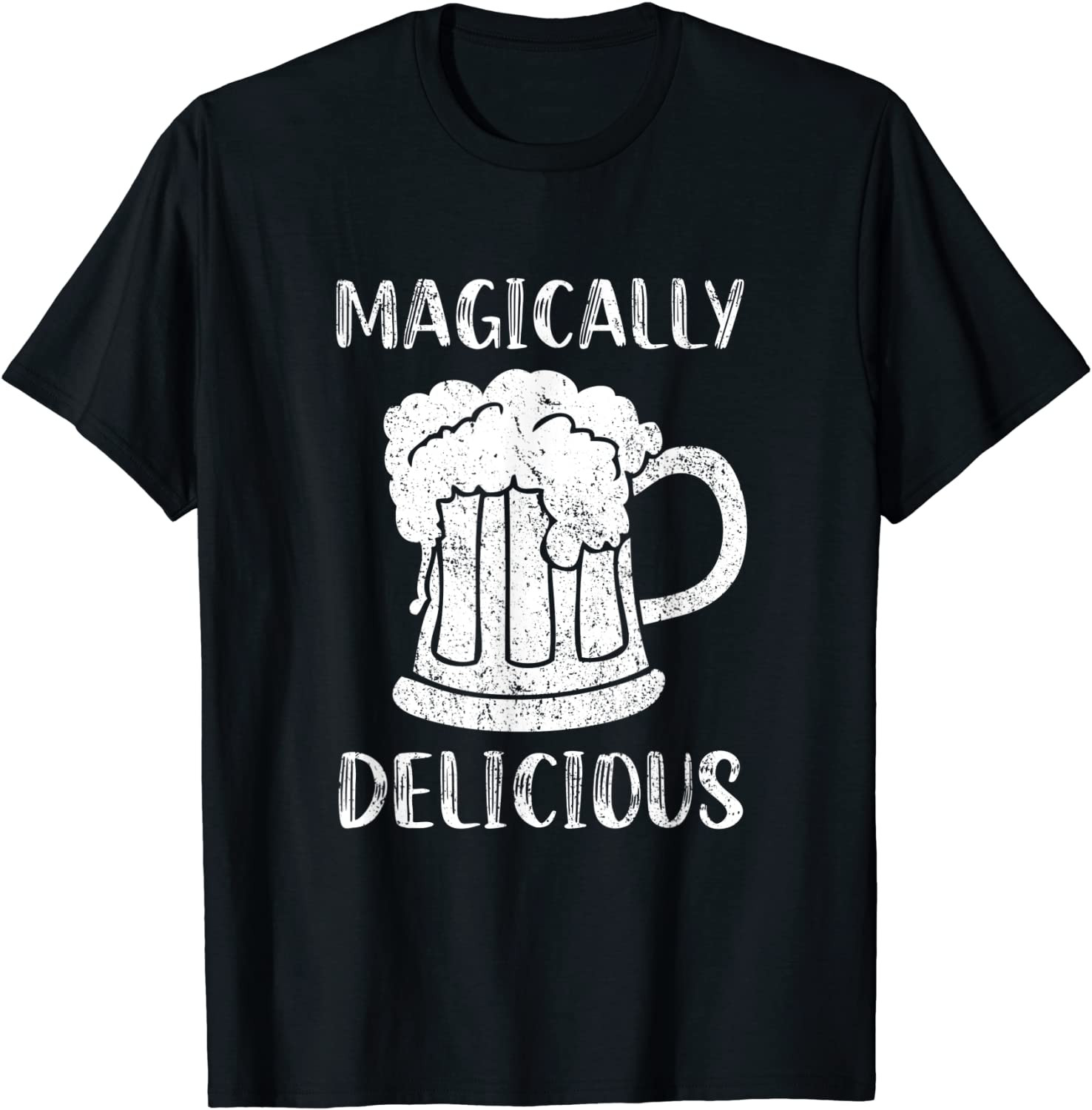 Magically Delicious Shamrock Beer Glass St. Patrick's Day T-Shirt