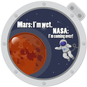 Mars: I'm wet. Nasa: I'm coming over!