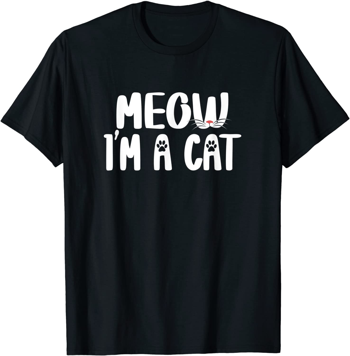 Meow I'm A Cat Halloween Party Cat Lover Halloween Show T-Shirt
