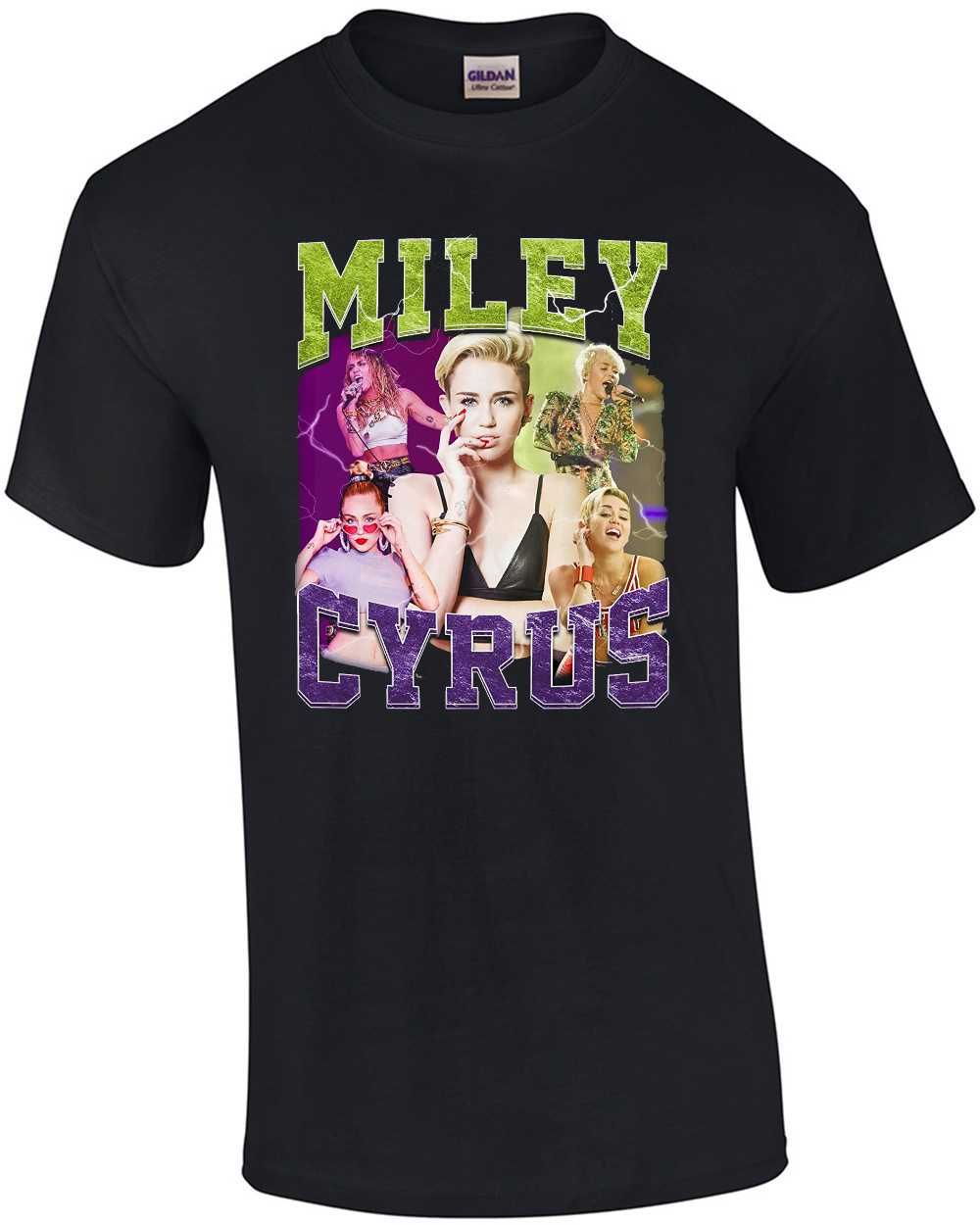 Halloween #Miley #Cyrus Horror Movie Vintage T-Shirt