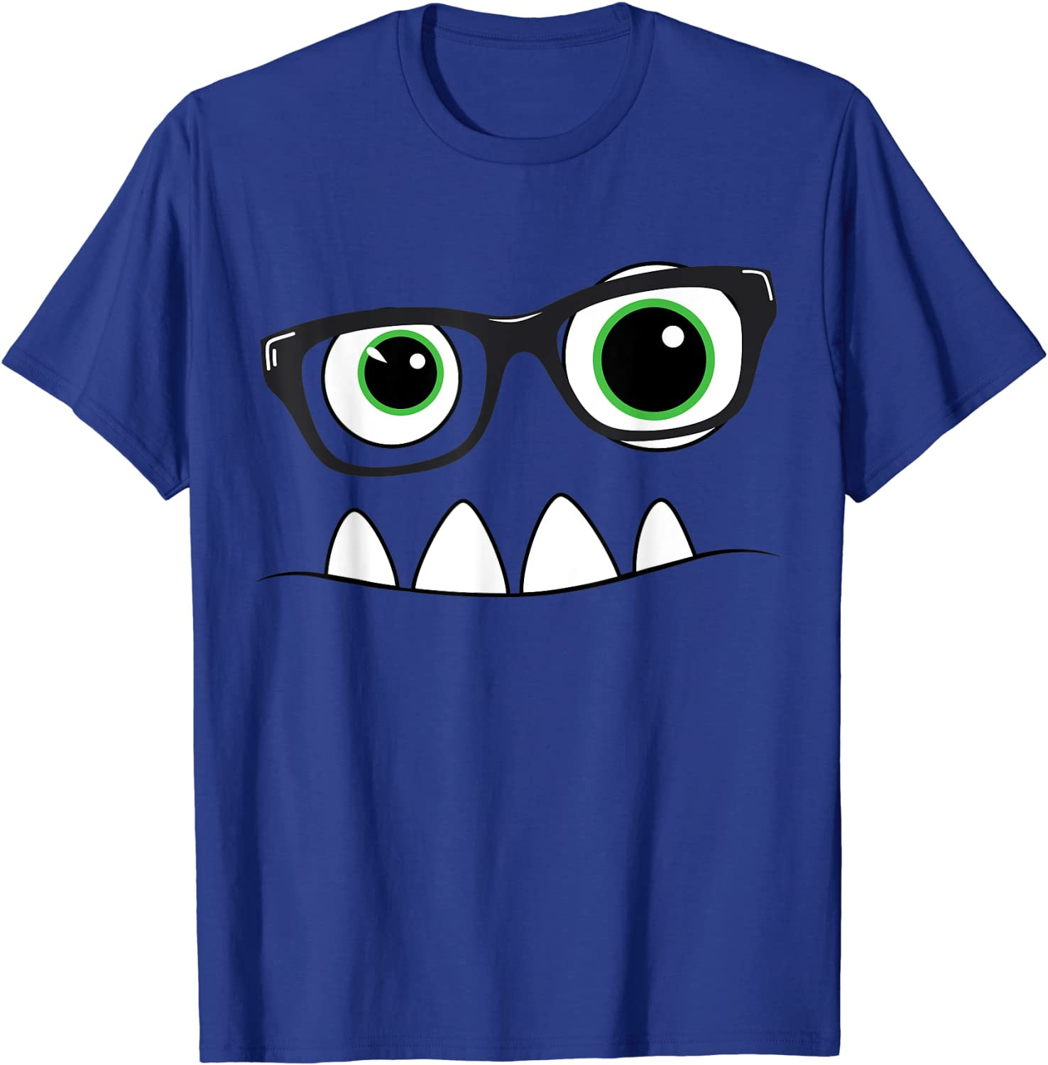 Monster Face Nerd Halloween Costume T-Shirt