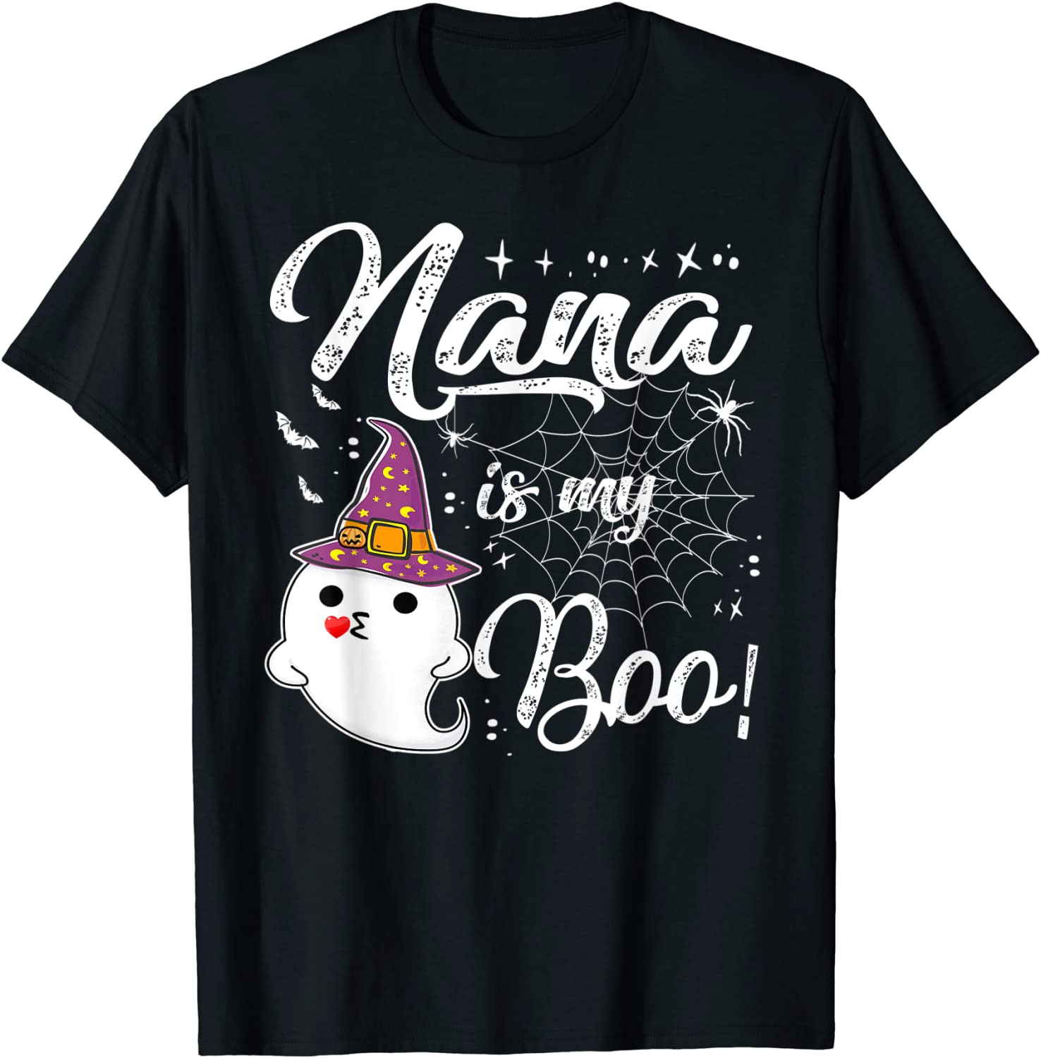 Nana Is My Boo Halloween Costume Cute Boo Ghost Toddler Kids T-Shirt