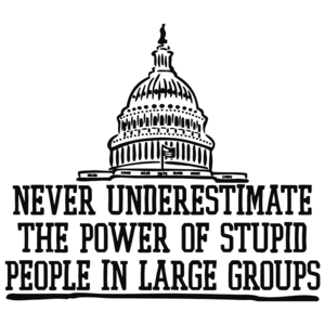 Never Underestimate The Power Of Stupid People