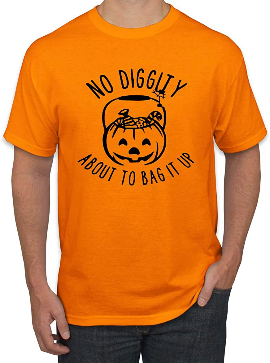 No Diggity About To Bag It Up Orange Halloween T-Shirt