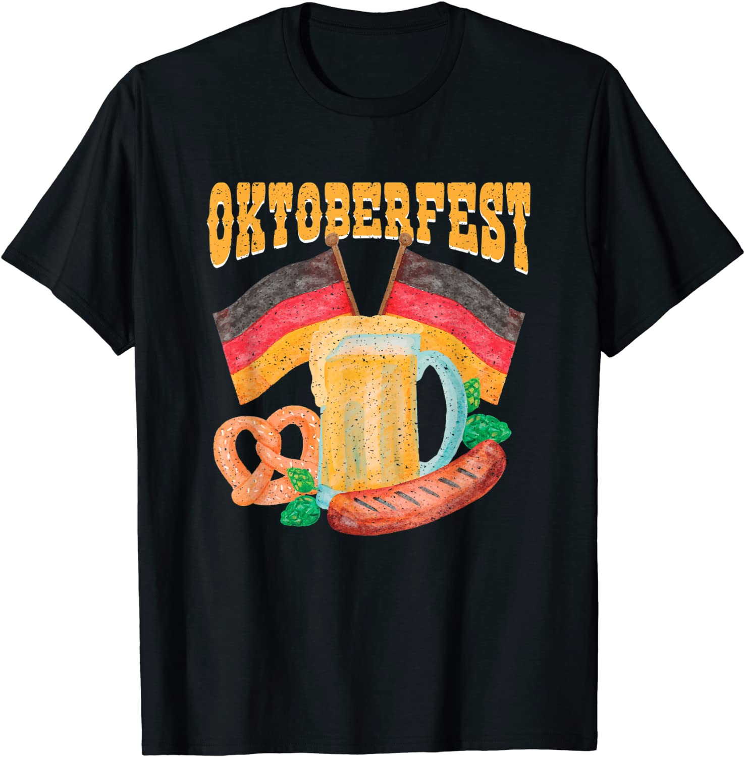 Oktoberfest Beer Festival German Flag T-Shirt