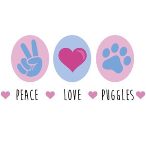 Peace Love Puggles - Puggle