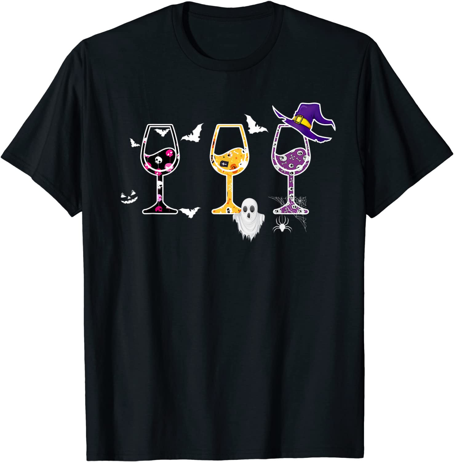 Ph Wine Glasses Lover Halloween Costume Party Drinking T-Shirt