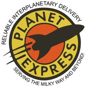 Planet Express - Reliable Interplanetory Delivery Serving The Milky Way And Beyond! Futurama