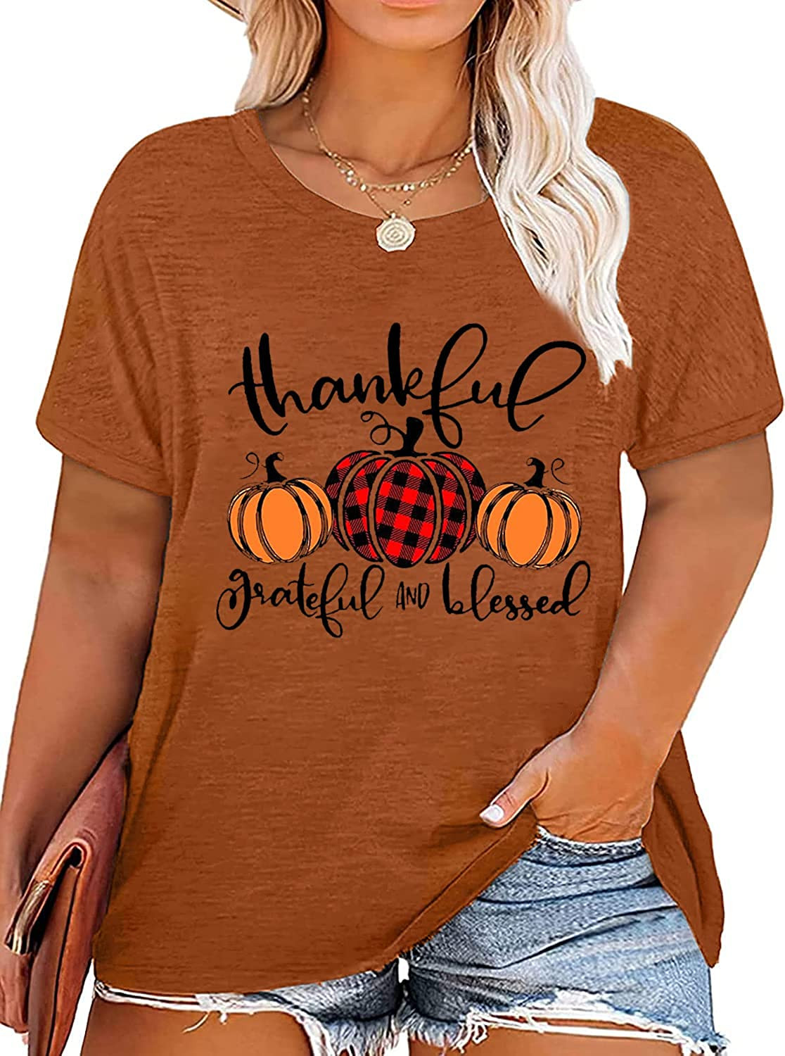 Plus Size Thanksgiving T-Shirt