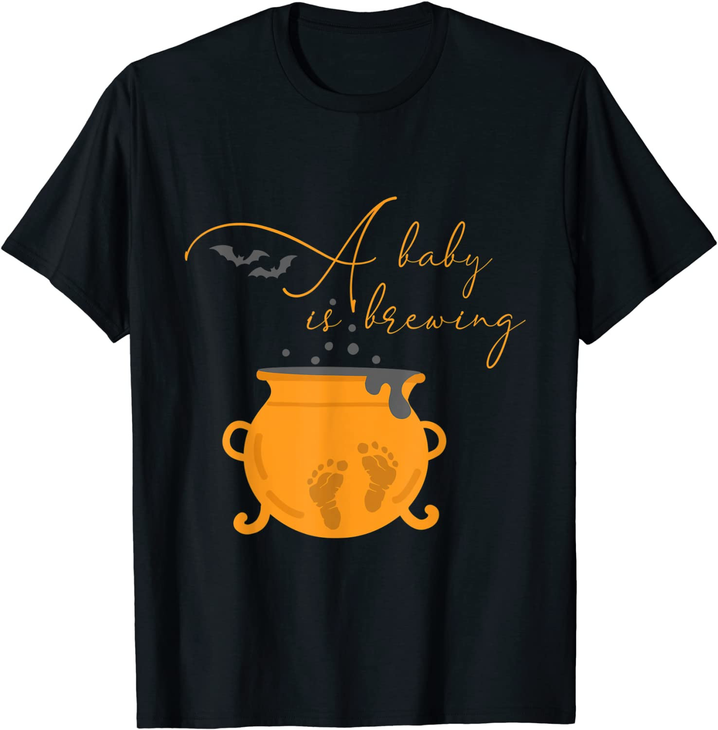 Pregnant Announcement Halloween A Baby Is Brewing T-Shirt
