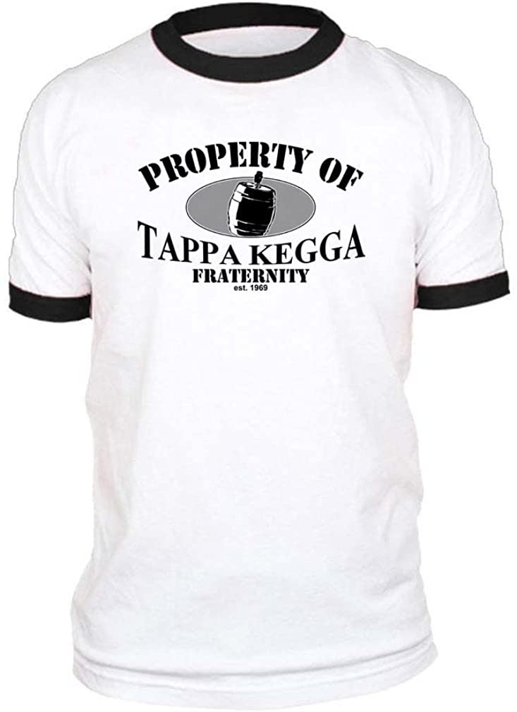 Property Of TAPPA KEGGA - Frat Beer College - Retro Ringer T-Shirt
