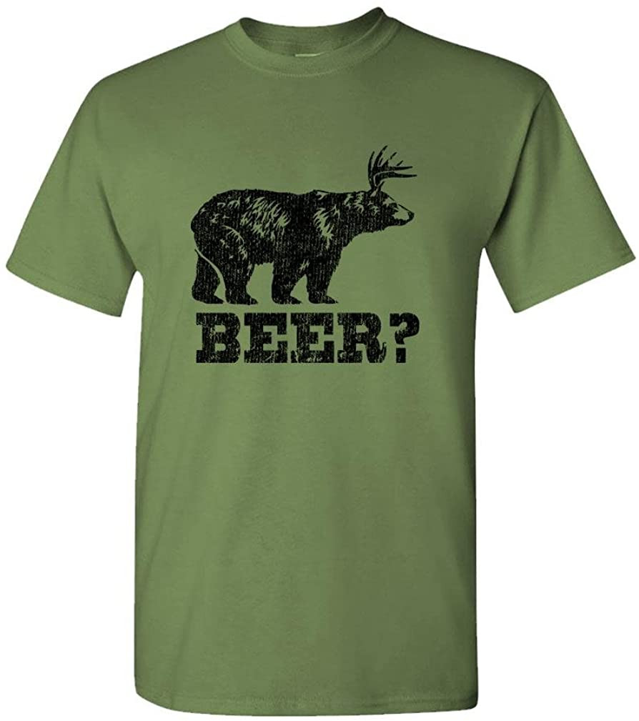 Retro Deer Beer Bear - T-Shirt