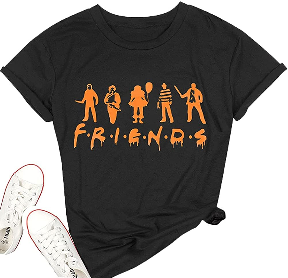 S And M Size Horror Movies Vintage Halloween Friends Friends Horror Scary Movies T-Shirt