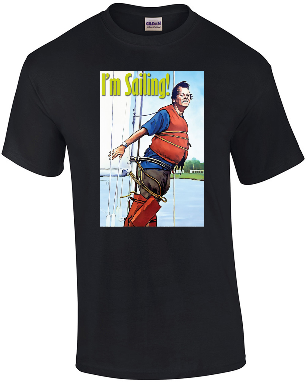 Bill Murray What About Bob I'm Sailing 90s Movies T-Shirt