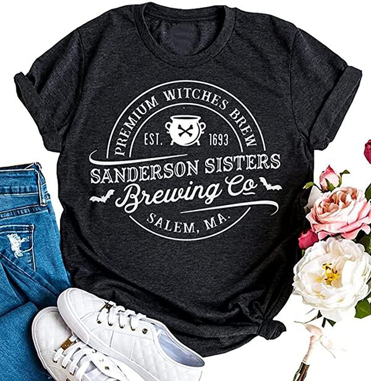 Sanderson Sisters Brewing Co Salem Ma Halloween T T-Shirt
