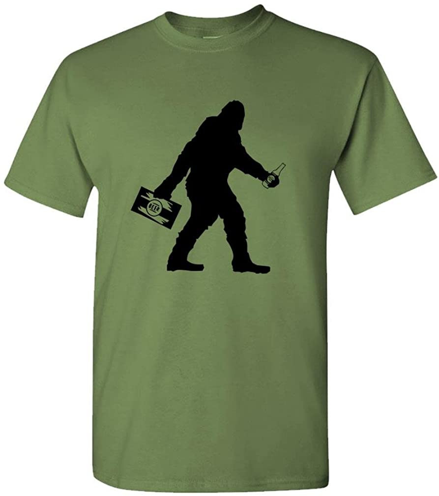 Sasquatch Bigfoot With Beer T-Shirt
