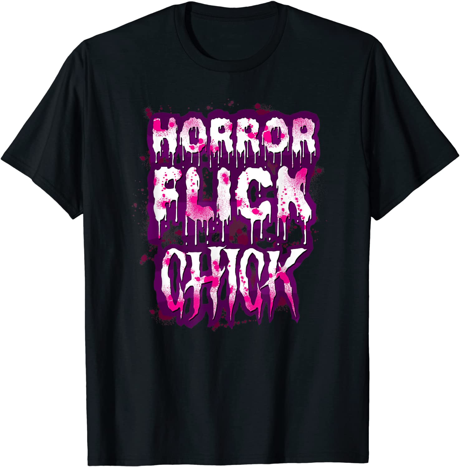 Scary Horror Movie Flick Chick T-Shirt