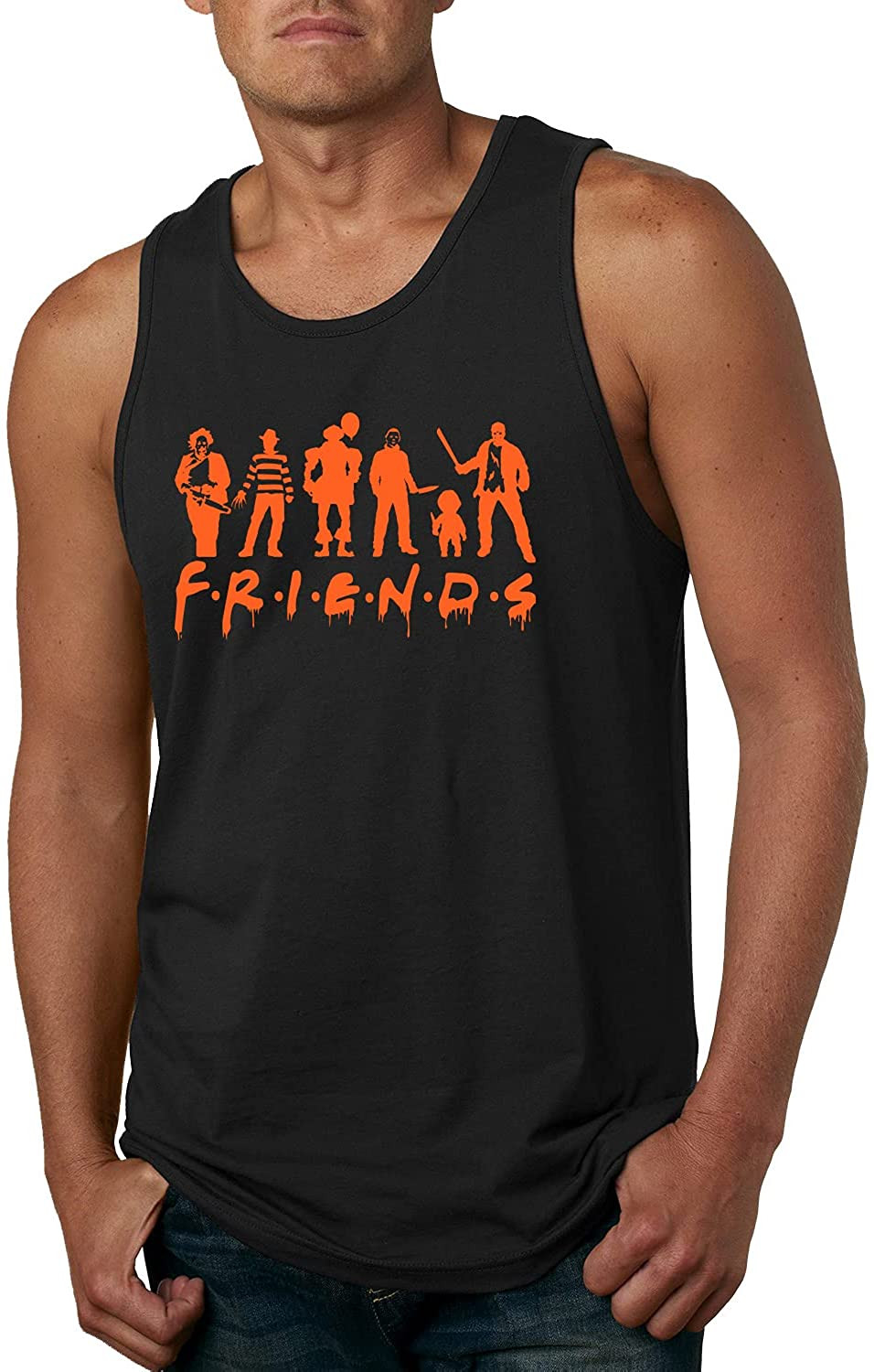 Scary Movie Friends Black Halloween T-Shirt