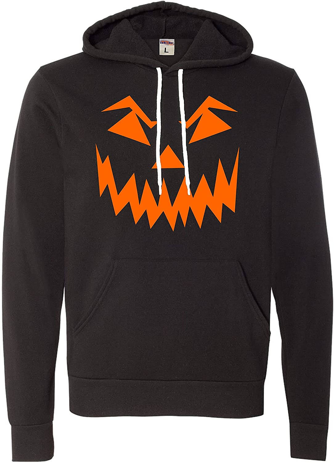 Scary Pumpkin Jack O' Lantern Halloween Deluxe Super Soft Sweat T-Shirt