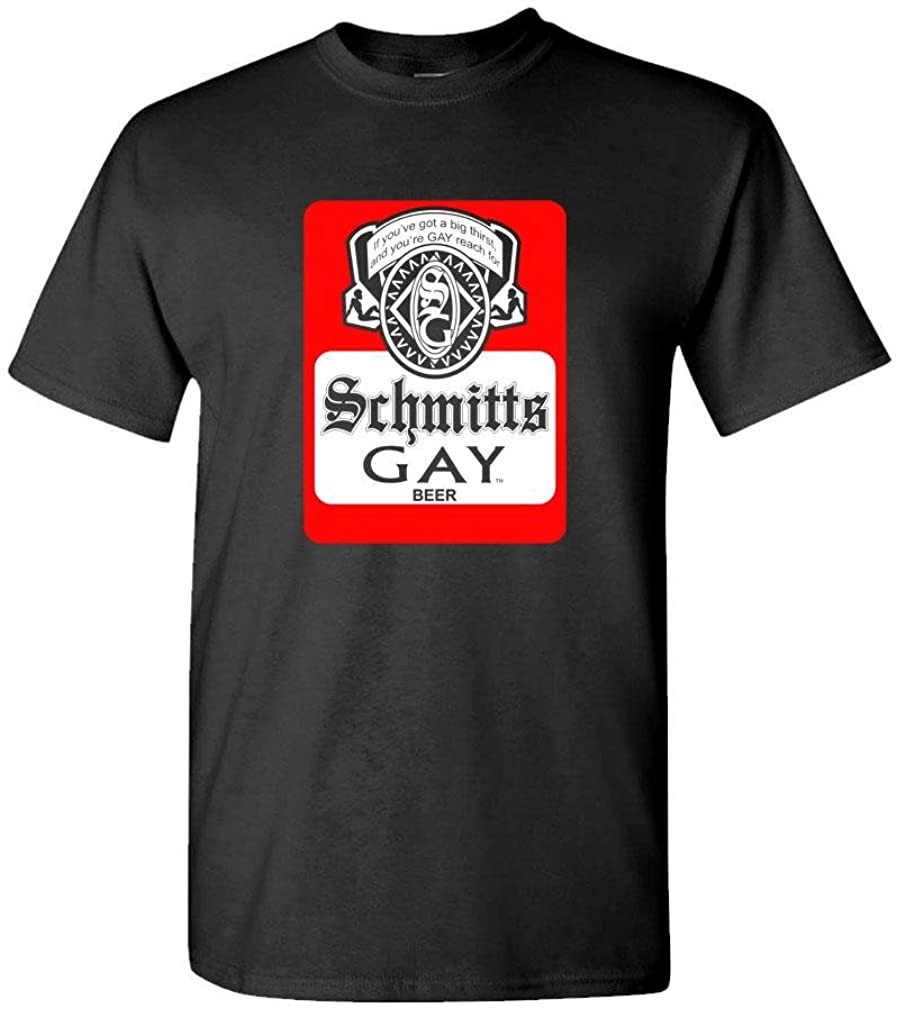 SCHMITTS Gay Beer - Sketch Comedy Parody T-Shirt