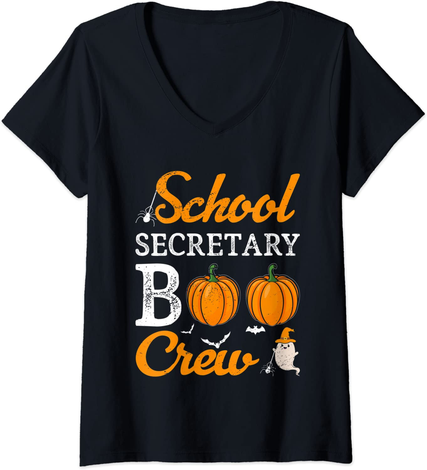 School Secretary Boo Crew Halloween School Office Squad T-Shirt