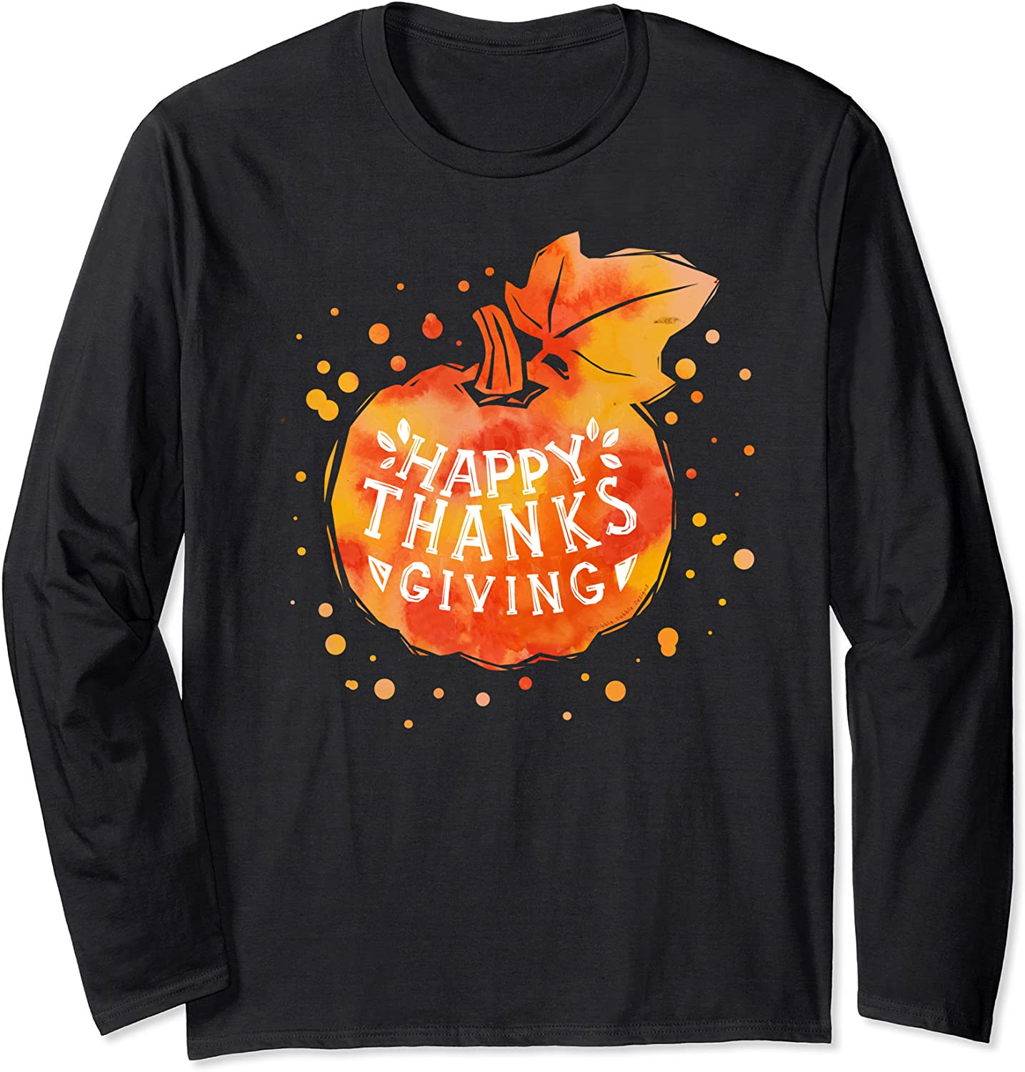 Shades Of Autumn Orange Pumpkin Happy Thanksgiving T-Shirt
