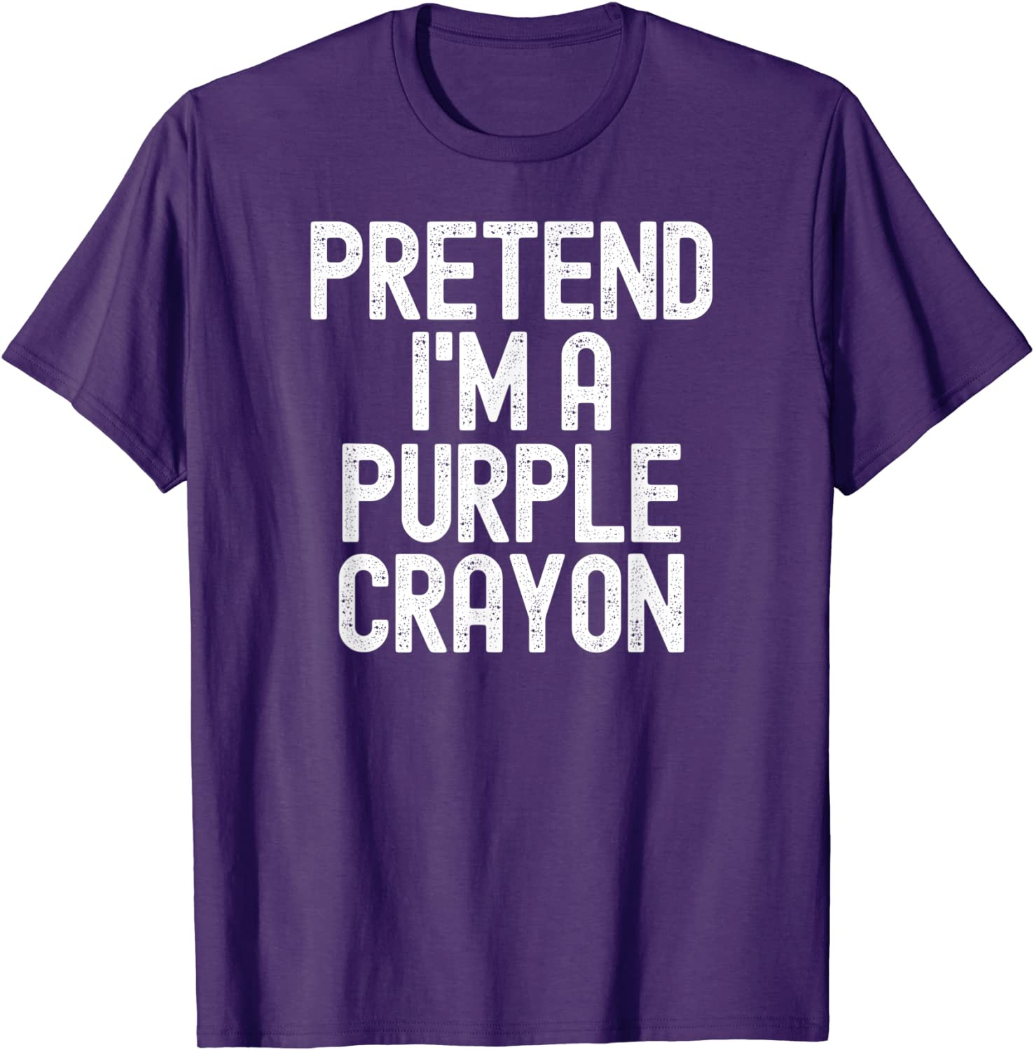 Simple Easy Pretend I'm A Purple Crayon Halloween Costume T-Shirt