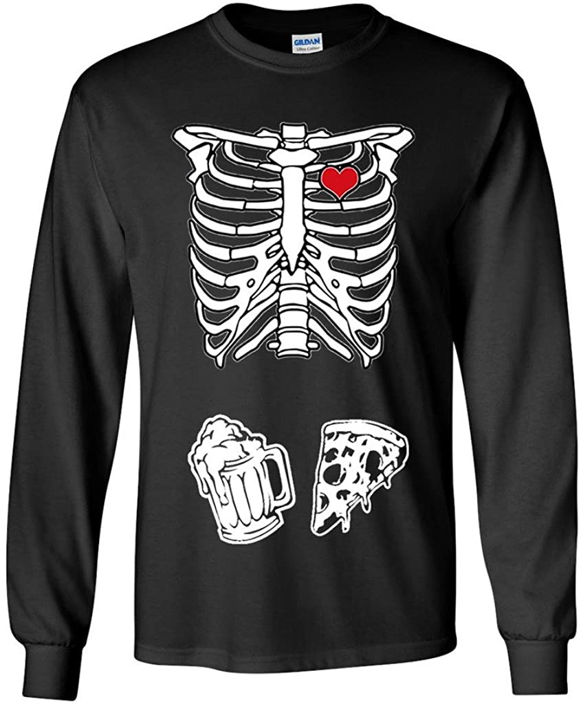 Skeleton Pizza And Beer T-Shirt
