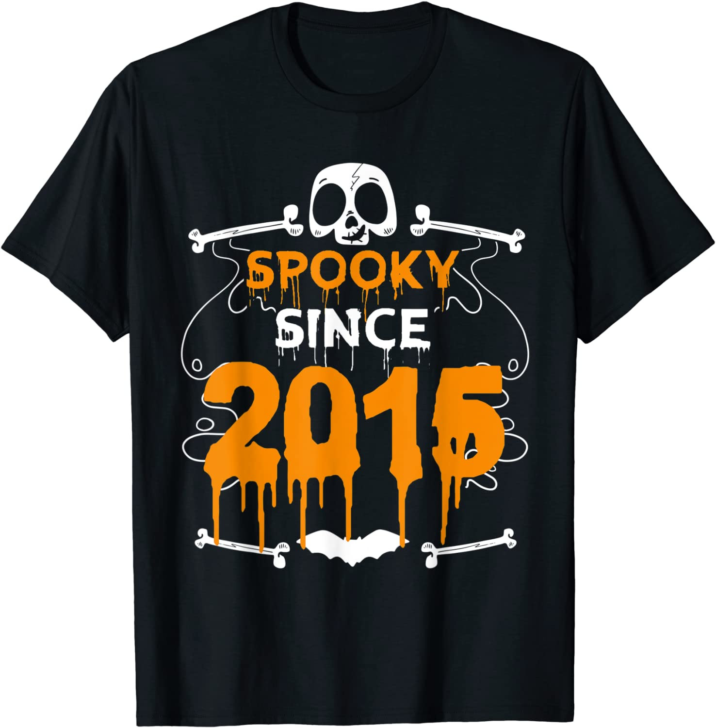 Spooky Since 2015 Halloween Bday Gifts 6th Birthday T-Shirt