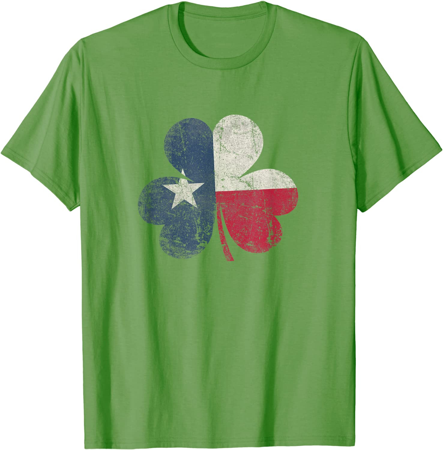 St. Patricks Day Irish Clover Texas Texan T-Shirt