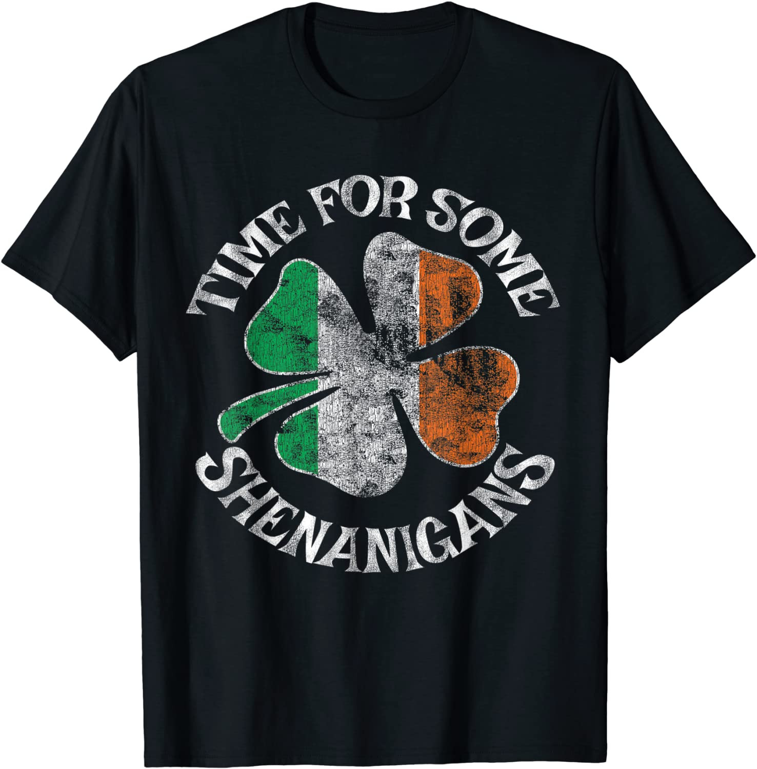 St. Patrick's Time For Some Shenanigans Clover T-Shirt