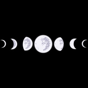 Stages of moon