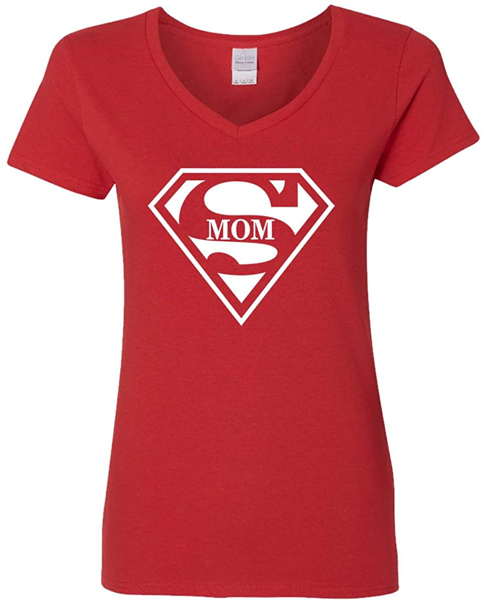 Super Mom Womens Supergirl Superman Superwoman Movie Girl Mother T-Shirt