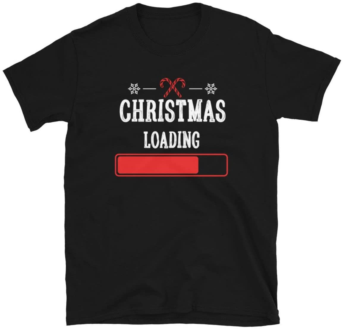 Thanksgiving Gift Xmas Christmas Loading Puns Candy Cane T-Shirt