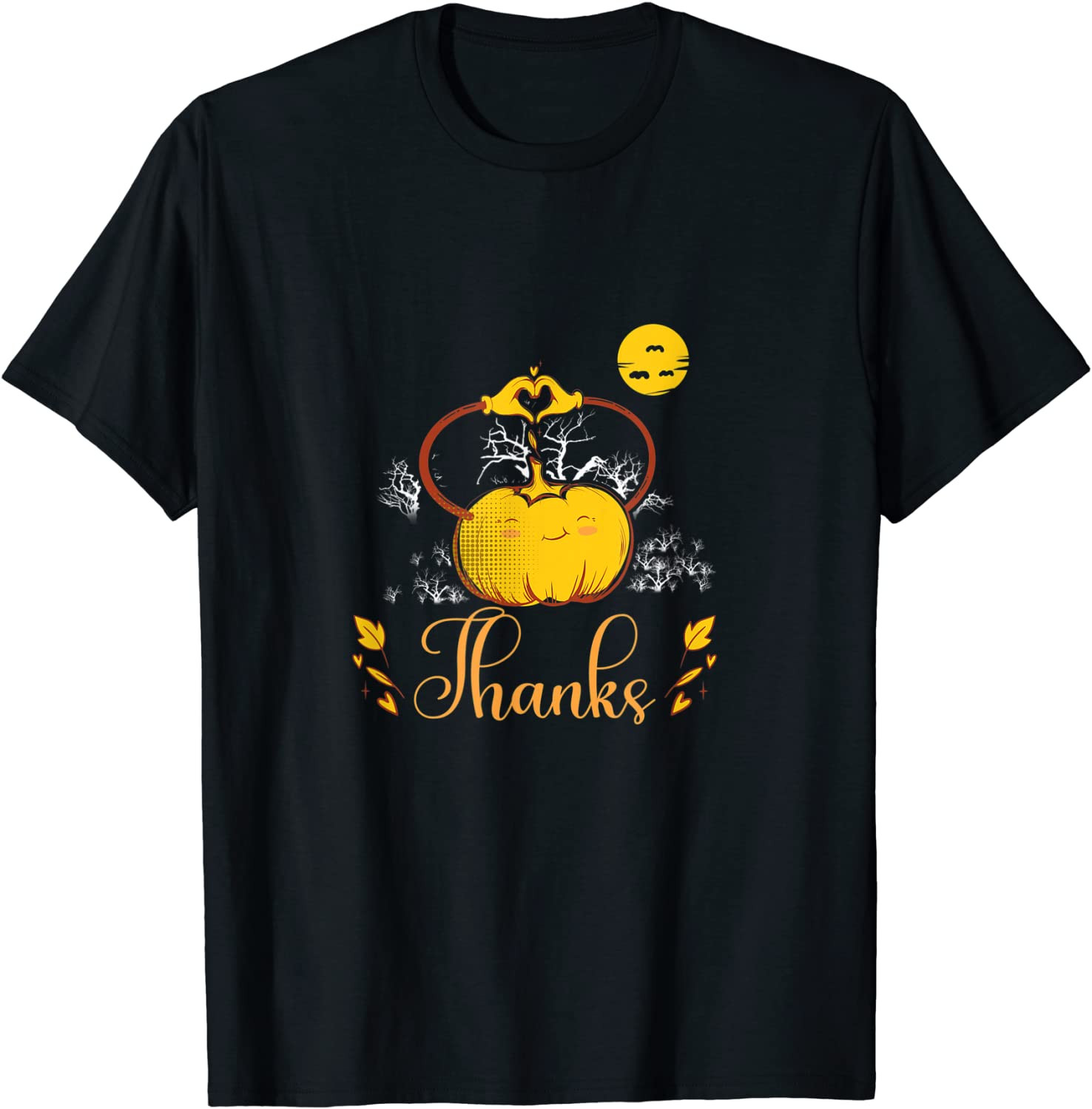 Thanksgiving Pumpkin Thankfully T-Shirt