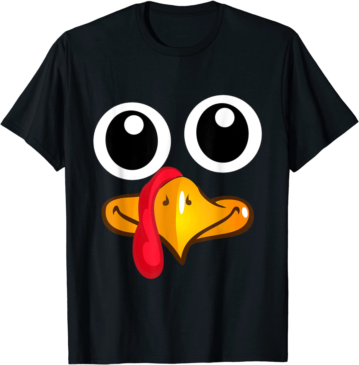 Thanksgiving Turkey Face Cute T-Shirt
