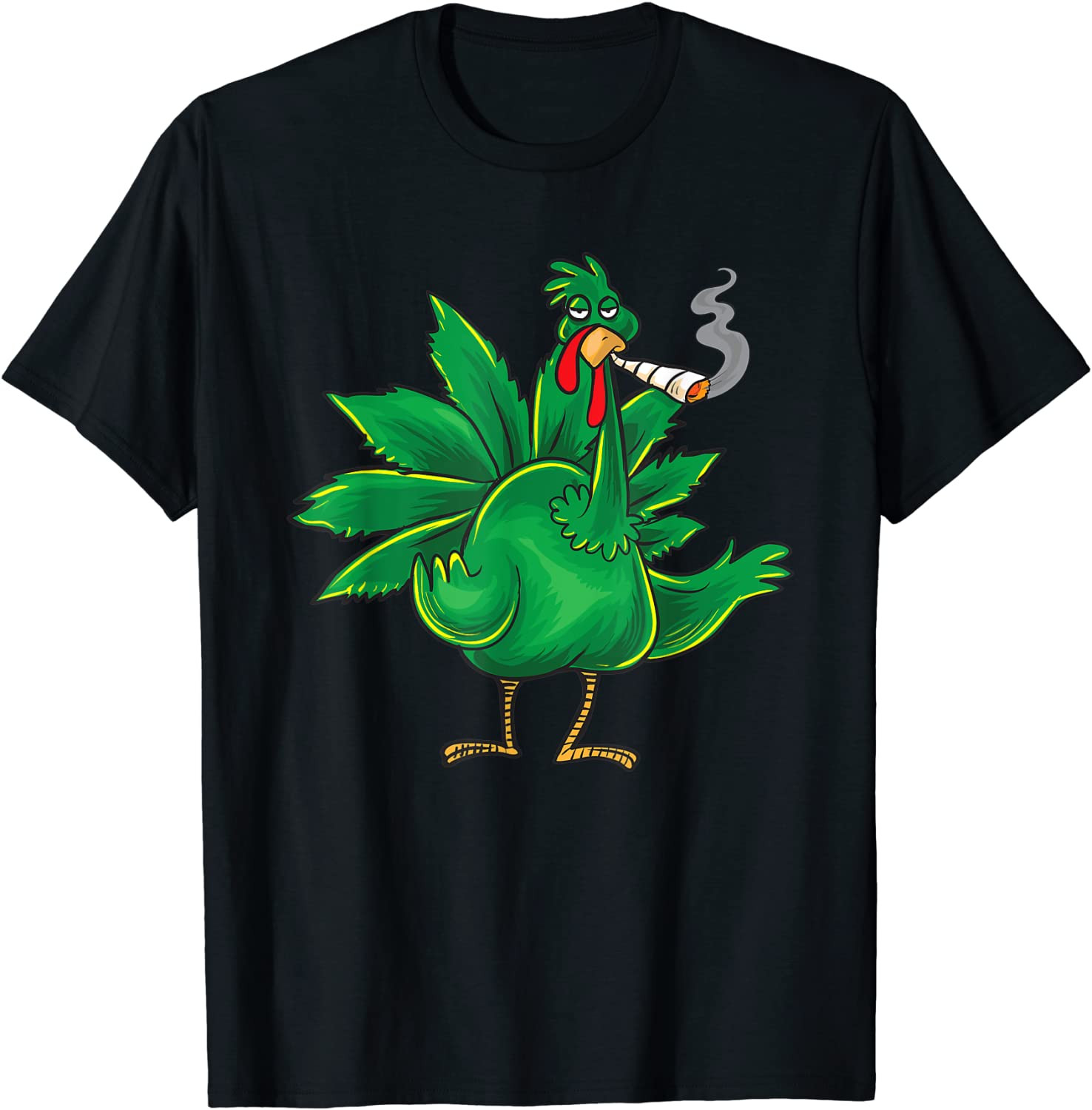 Thanksgiving Turkey Weed T T-Shirt