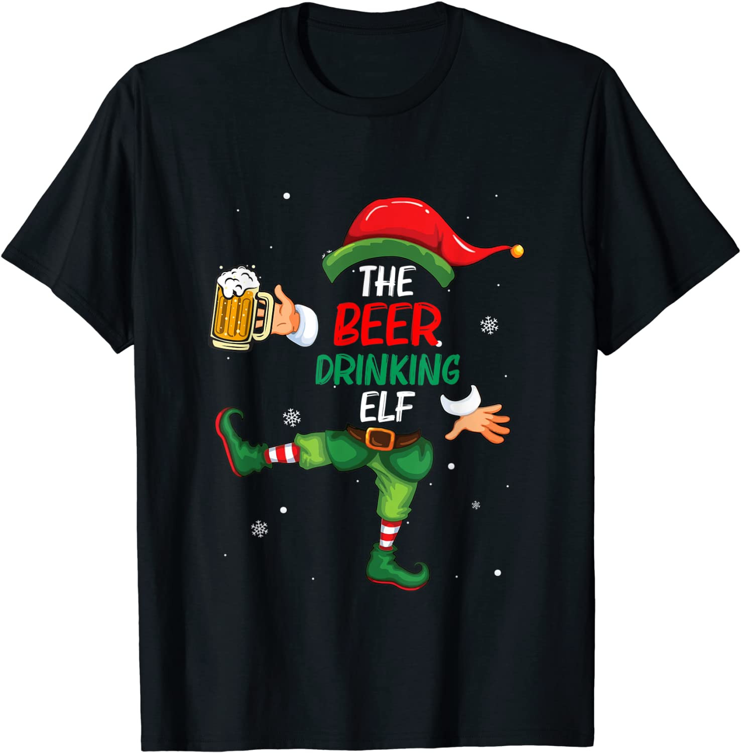The Beer Drinking Elf T-Shirt